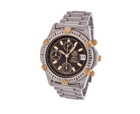 Tag Heuer, 2000, Ref. 165.306/1,Bi-metal bracelet watchMovement: Cal. ETA 2892-2, automatic chronograph, 40 jewelsCase: Stain