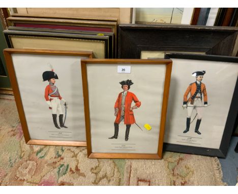 A quantity of assorted prints mainly military portrait examples etc… 
