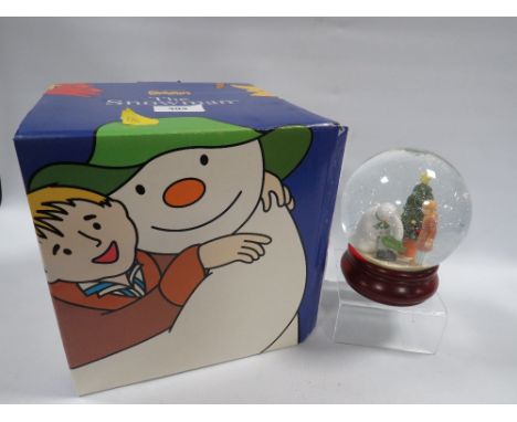 A Coalport boxed Snowman globe 