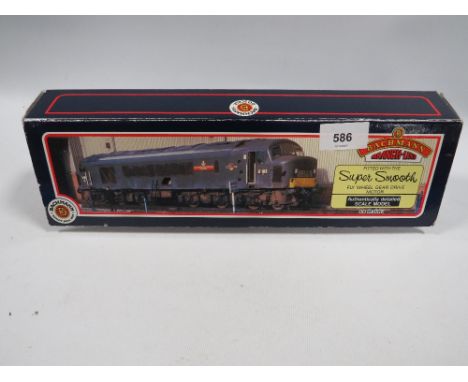 A boxed Bachmann Type 4 Peak Diesel Locomotive in BR green 