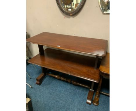 A 19th century mahogany two tier serving buffet H 96 cm W 120 cm 