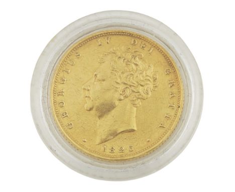 GB - A1825 sovereignbare head portrait, shield to reverse, all as issued