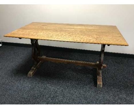 An Ercol refectory dining table 