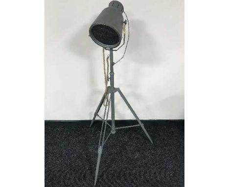 An industrial signal lamp on adjustable stand