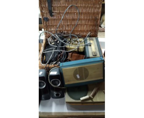 VINTAGE PHILIPS PORTABLE RECORD PLAYER , CAMERAS ETC