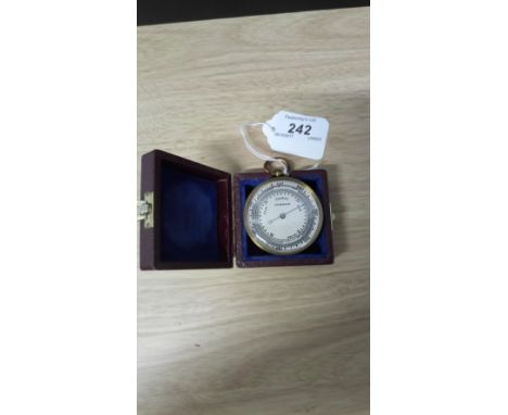 VINTAGE GRASS POCKET BAROMETER IN BOX