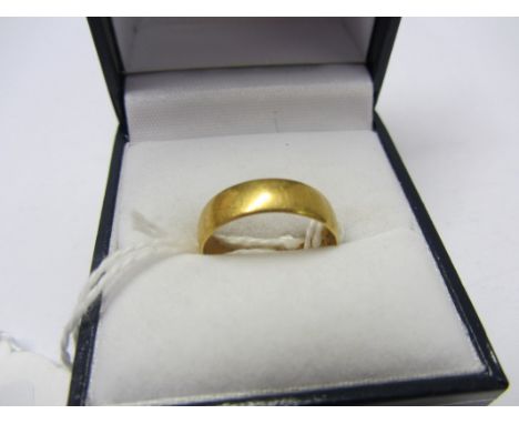 GOLD BAND RING, 22ct gold band ring, 2.7 grams 