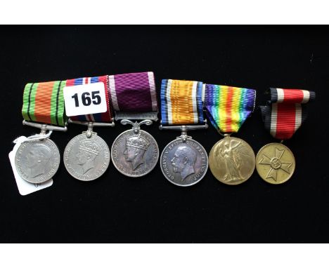 WWII 3 Medal group for Lieut F Ballard RA, WW1 2 Medal group for PTE H R Humphreys of the Essex Regiment and a Third Reich Me