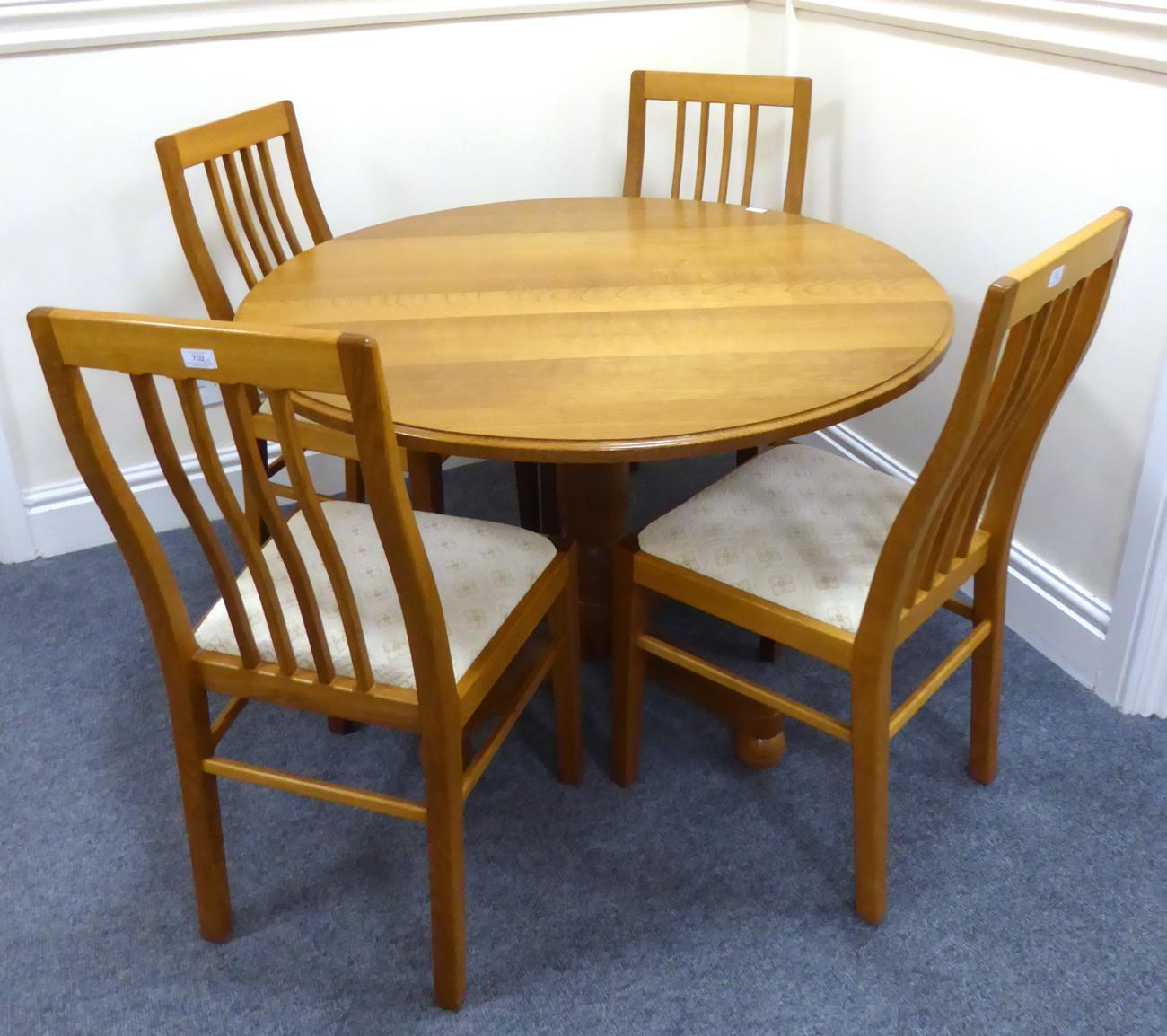 An Old Mill Furniture Knight Family Oak Circular Dining Table On A Lot 702 An Old Mill Furniture Knight Family Oak Circular Dining Table On A