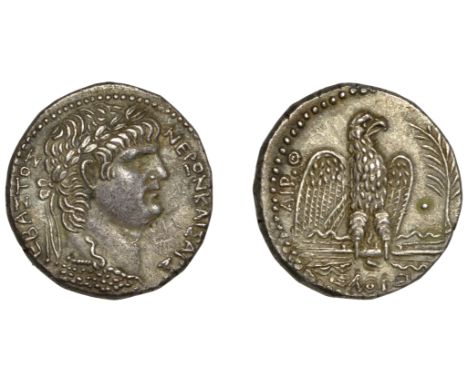 Nero (54-68), Nero, Tetradrachm, Antioch [Syria], yr 9/111 [62-3], laureate head right, aegis around neck, νÎ­ρων καá¿–σαρ σε