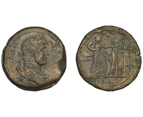 Hadrian (117-138), Hadrian, Æ Drachm, Alexandria [Egypt], yr 17 [132-3], laureate, draped and cuirassed bust right, avt kaic 