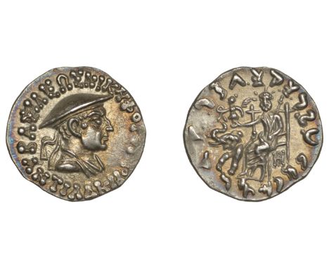 KINGDOM OF BAKTRIA, Antialkidas Nikephoros (115-95), Drachm, draped and diademed bust right wearing kausia, βασιλεωσ νικηφορο
