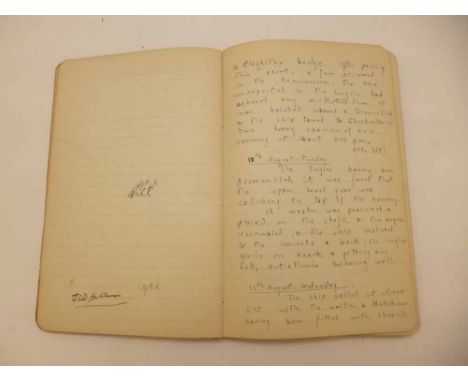 Manuscript Diary of a Fenland Sailing Trip 1930 with entries dtd May 29th to August 9th, places visited include Bottisham Loc