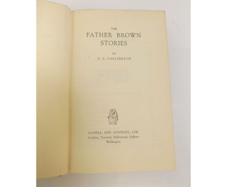 G K CHESTERTON: THE FATHER BROWN STORIES, 1949, 3rd edn, sigd and inscr by John O'Connor (1870-1952), Roman Catholic Parish P