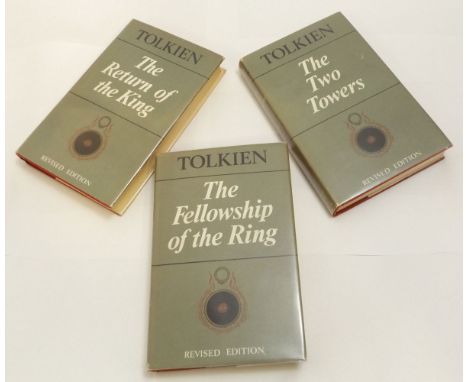 JOHN RONALD REUEL TOLKIEN: THE LORD OF THE RINGS, 1967, 1966, 1966, 2nd edn, 2nd impression, 2nd edn, 2nd edn, 3 vols, orig c