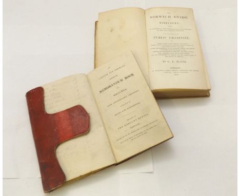 G K BLYTH: THE NORWICH GUIDE AND DIRECTORY..., Norwich, 1842, 1st edn, 12 mo, orig paper covered bds, worn and soiled, prtd p