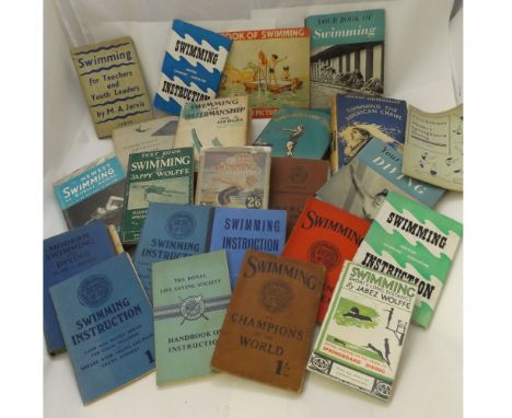 THE AMATEUR SWIMMING ASSOCIATION: MANUAL ON DIVING ..., circa 1945 reprint, orig cl + L DE B HANDLEY AND W J HOWCROFT: CRAWL-