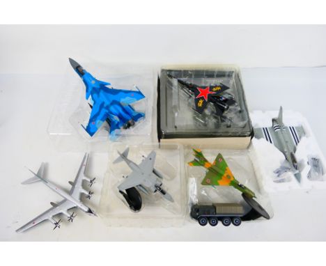 Corgi Aviation ARchive - Herpa - Sky Guardians - Others - A partially and unboxed group of diecast military aircraft in vario