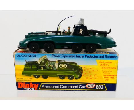 Dinky Toys - Armoured Command Car - Gerry Anderson. A boxed Dinky Toys #602 Gerry Anderson designed Armoured Command Car. Ite