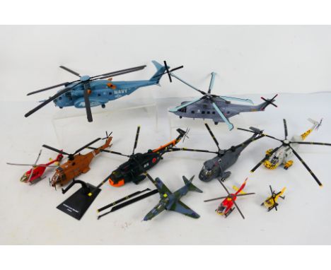 Corgi Aviation Archive - Altaya - Other - An unboxed group of mainly diecast helicopters in various scales. Lot includes Corg
