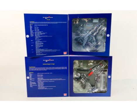 Hobby Master - Two boxed Hobby Master 1:72 scale diecast military aircraft models. Lot consists of HA3569 McDonnell Douglas F