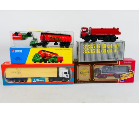 Corgi - Tekno - NZG. Four boxed haulage diecast models appearing in Excellent condition housed in Excellent boxes. Lot to inc