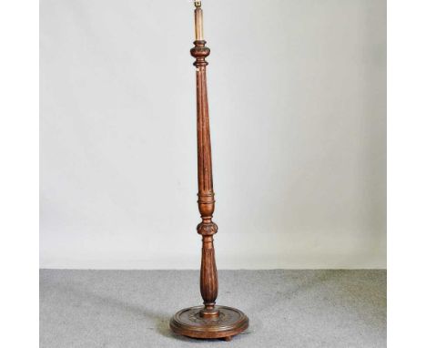 A giltwood standard lamp, 165cm high