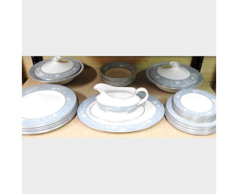 A Royal Doulton Reflection pattern tea and dinner service, to include tureens