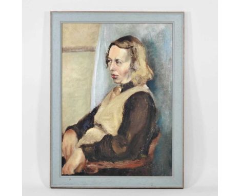 ARR Olga Awty, 20th century, portrait of a Swedish girl, oil, 37 x 27cm