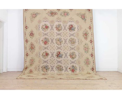A Regency-style needlepoint carpet,of recent manufacture,350 x 263cm
