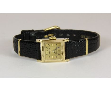 A ladies 18ct gold Rolex precision manual wristwatch Est. £500 - 800