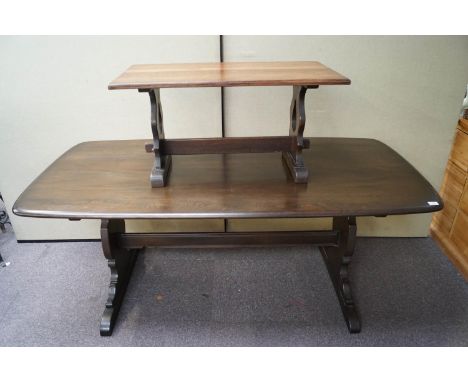 An elm refectory dining/ coffee table, 73cm high x 180cm wide x 88cm deep