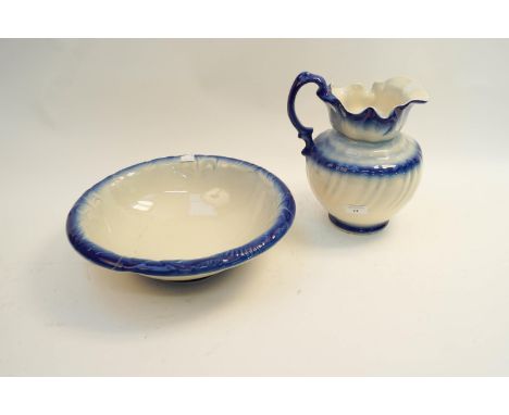 A wash basin set, water jug and bowl