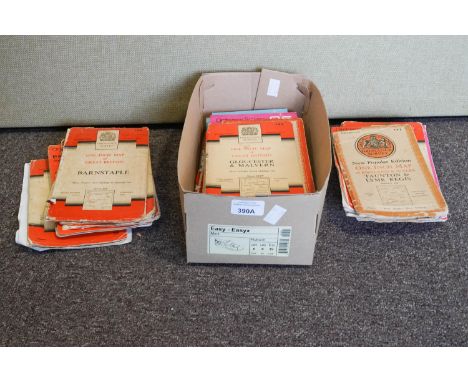 A group of Ordnance Survey maps