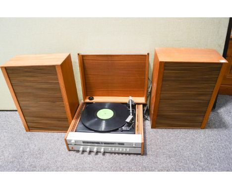 A Fidelity record player and speakers
