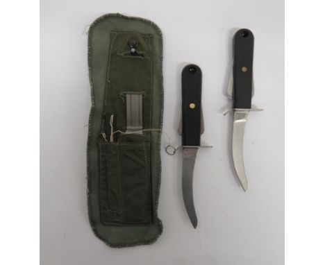 Post WW2 RAF Dinghy/Parachute Knifesingle edged, curved blade.  The forte with code "22C/1278106".  Steel crossguard.  Grip s