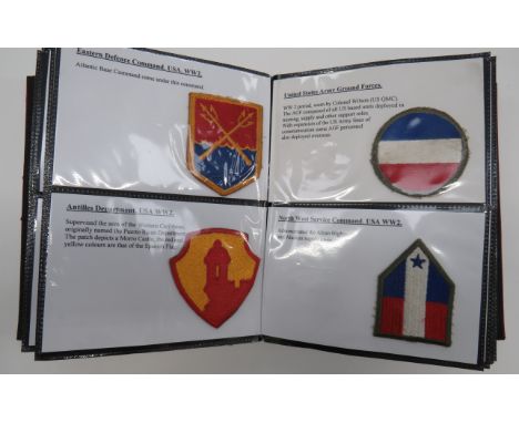 Good Selection of American Formation Badgesembroidery badges include 4th Army ... 2nd Army ... 7th Army ... North African The
