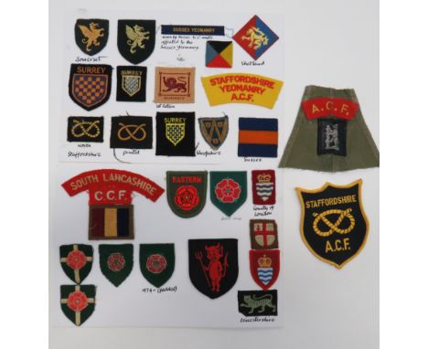 Selection of Army Cadet Force Formation Badges and Titlesformation include embroidery Somerset ... Embroidery Surrey ... Prin