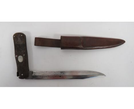 Victorian "Butler &amp; Co Sheffield" Folding Knife7 3/4 inch, single edged, clip point blade.  The forte marked â€˜Butler &a