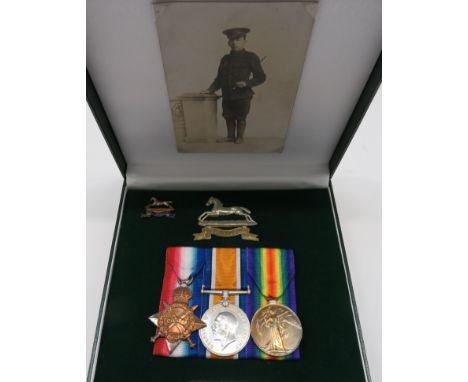 WW1 1914/15 Star Trio West Yorkshire Regimentconsisting 1914/15 Star, silver War medal and Victory medal named to "1787 Pte R