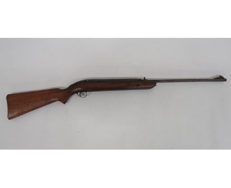 BSA Airsporter Air Rifle.22, 18 inch barrel marked "BSA Guns Ltd England".  Front blade sight and rear V sight.  Swivel loadi
