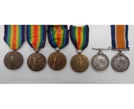 Selection of WW1 Guards Medalsconsisting Victory medal named "7143 Pte R S Bowers Ir Gds" ... Silver War medal named "4664 Pt