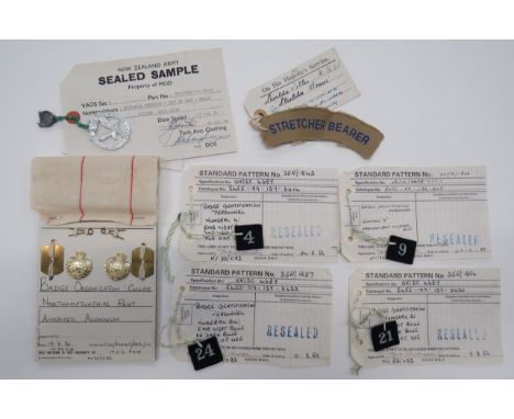 Small Selection of Sealed Pattern Badgesall fitted on sealed pattern cards or with labels.  Including pair QC anodised Northa