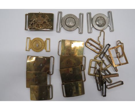 Small Selection of Belt Bucklesconsisting QC brass rectangular Household Cavalry ... QC bi-metal Women's Royal Army Corps ...