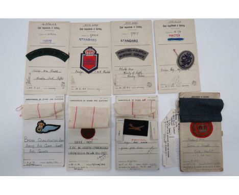 Good Selection of Sealed Pattern Badgesall fitted on sealed pattern cards.  Including mounted London Irish Rifles title ... K