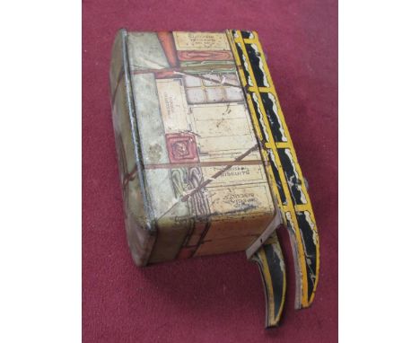 A vintage Jacob &amp; Co snow sled biscuit tin