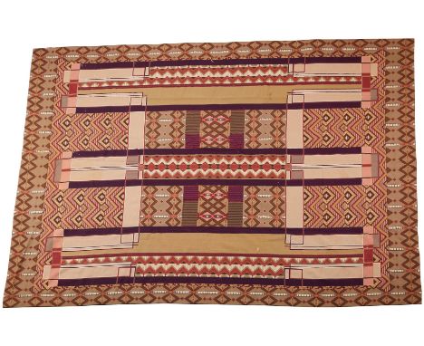 Tim Van Campen (American, b. 1947) for Michaelian &amp; Kohlberg Inc. (M&amp;K), United States. Large wool needlepoint rug. S