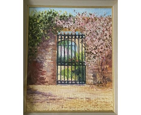 Harrie McManus, 21st Century  ''The Courtyard Gate at Osberstown House,'' O.O.P., 10'' x 8'' (25cms x 20cms). (1) 
