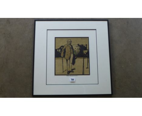William Nicholson - W.E. Gladstone - Lithograph from twelve portraits, published in 1899 by William Heinemann - Image size 25