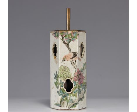 Qianjiang cai porcelain vase decorated with birds - Weight: 1.70 kg - Shipping available - Region: Chine - Sizes: H 280 mm x 